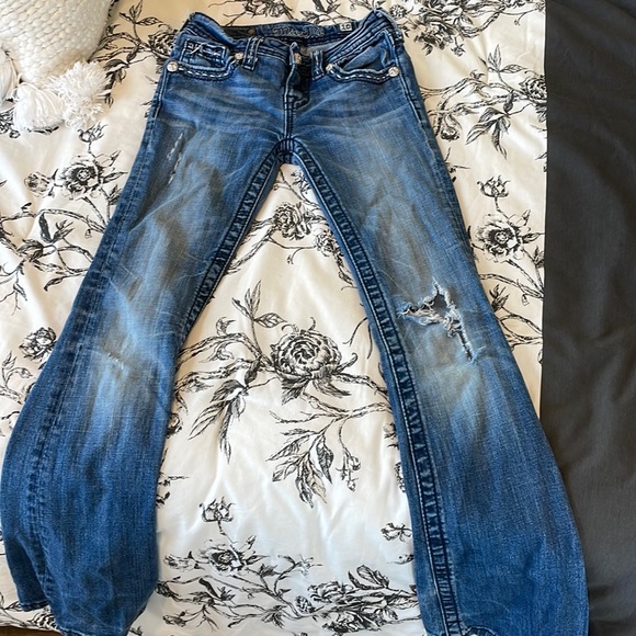 Girls Miss Me boot cut jeans - Picture 1 of 5